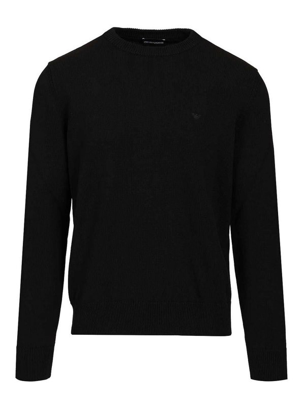 EMPORIO ARMANI: クルーネック - クルーネック - 黒
