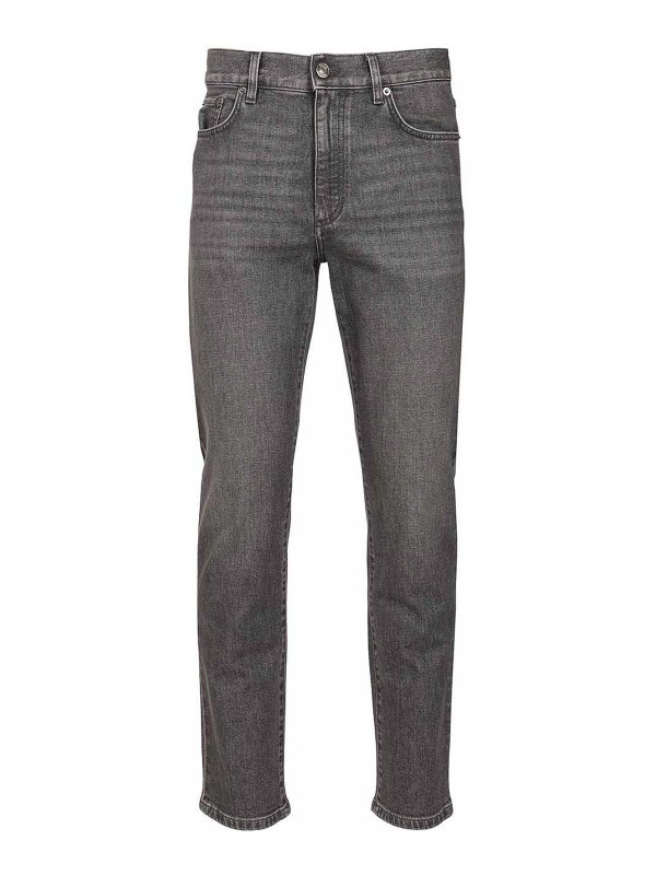 ZEGNA: Jeans Rectos - Vaqueros Rectos - Gris