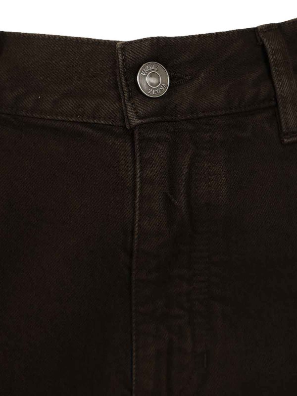 ストレートジーンズ - ブラウン shop online: ZEGNA