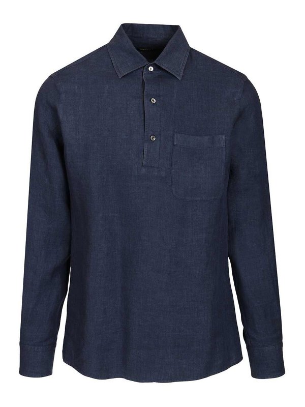 ZEGNA: Hemden - Hemd - Blau
