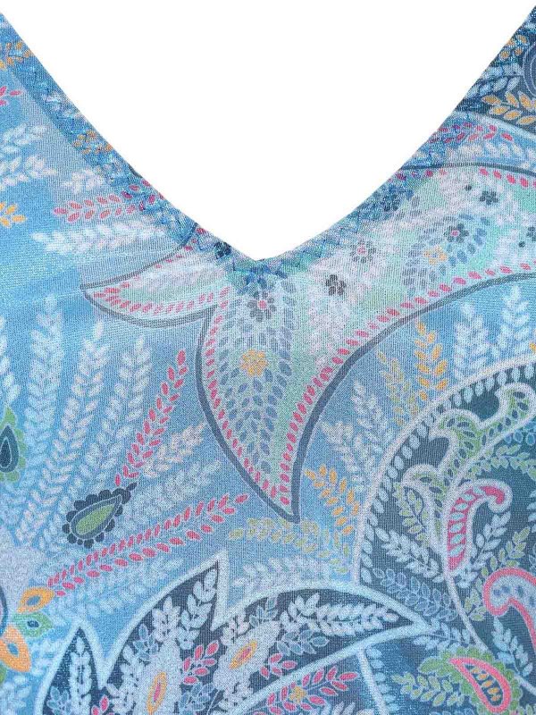 ETRO buy online Knielanges Kleid - Blau