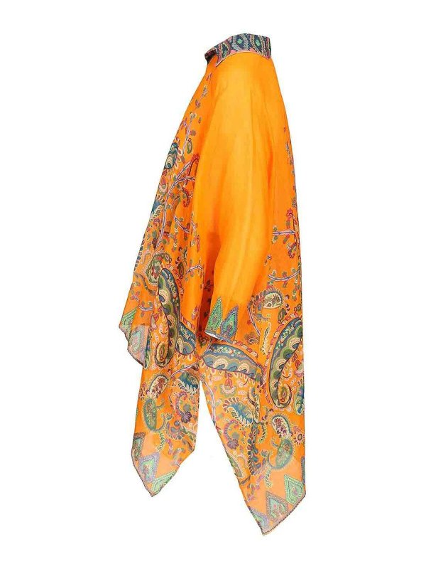 The Best Shops ETRO: blouses - Multicoloured Printed Ramie Blouse