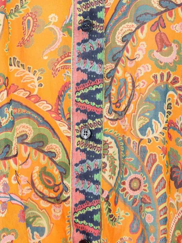 ETRO buy online Multicoloured Printed Ramie Blouse