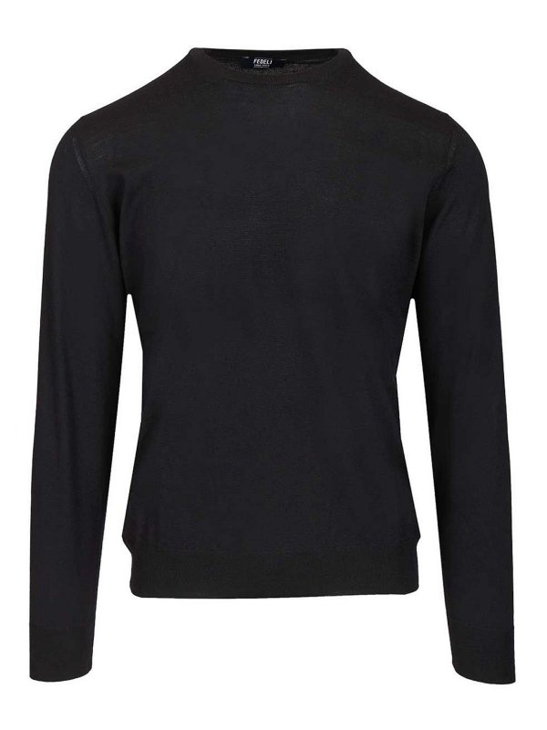 FEDELI: crew necks - Long-Sleeved Sweater