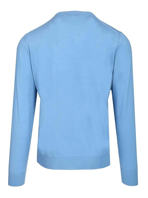 FEDELI: crew necks online - Long-Sleeved Sweater