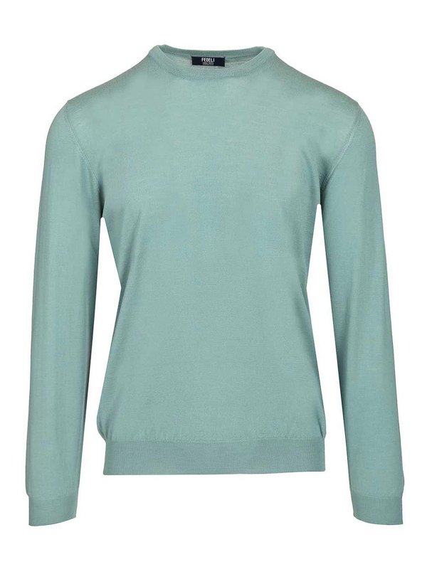 FEDELI: crew necks - Long-Sleeved Sweater