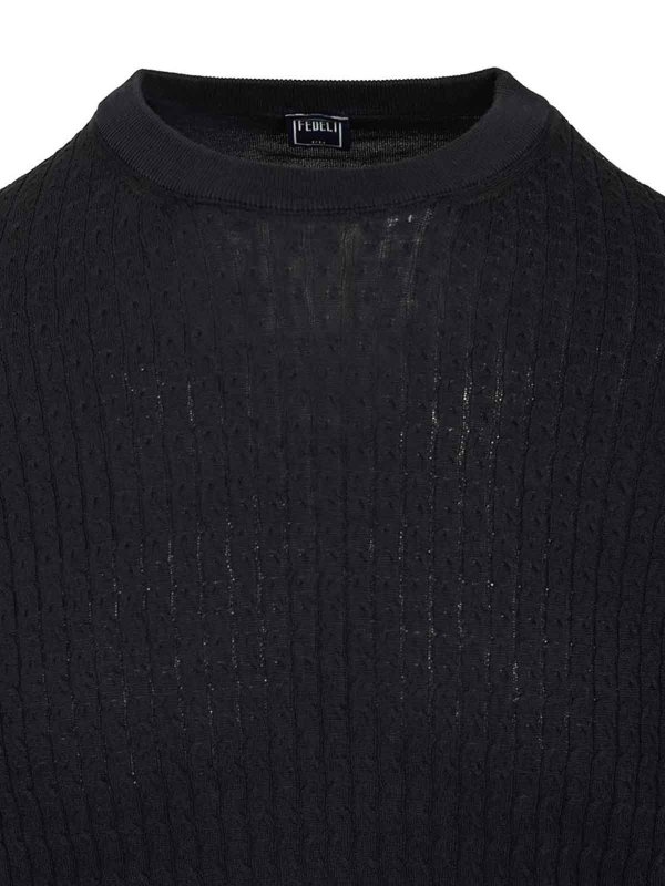 The Best Shops FEDELI: t-shirts - Ribbed T-Shirt