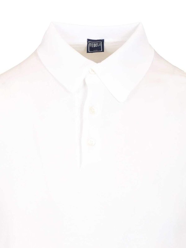 The Best Shops FEDELI: Poloshirts - Poloshirt - Weiß