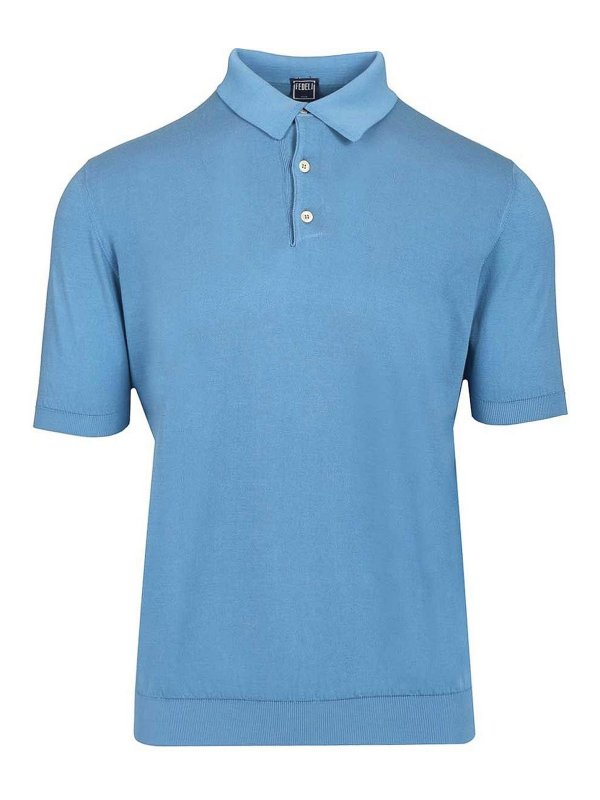 FEDELI: polo shirts - Short-Sleeved Polo Shirt