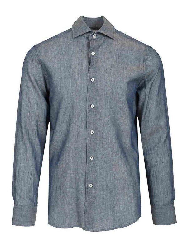FEDELI: shirts - Long-Sleeved Shirt