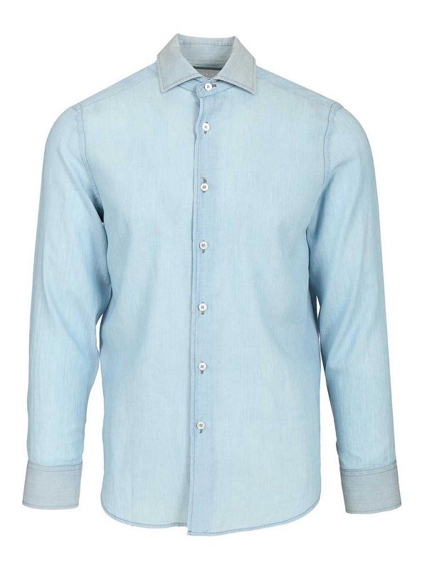 FEDELI: Camisas - Camisa - Azul Claro