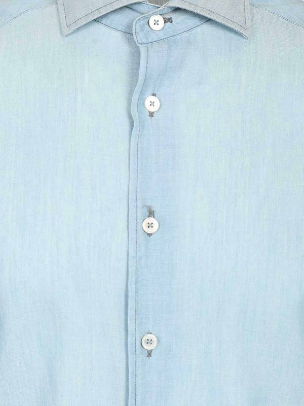 The Best Shops FEDELI: Camisas - Camisa - Azul Claro