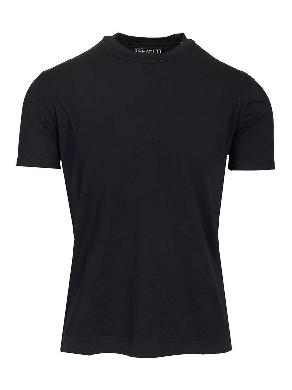 FEDELI: T-shirts - T-Shirt - Blau
