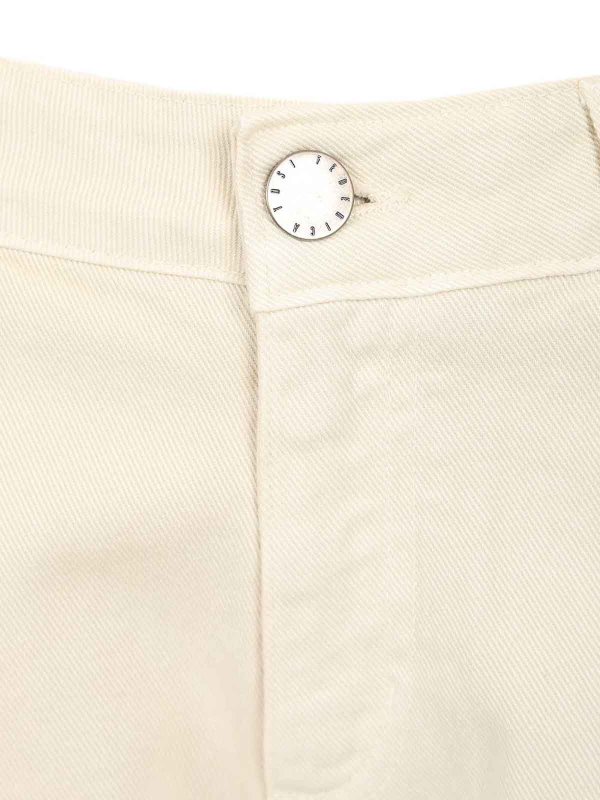 ストレートジーンズ - ベージュ shop online: FEDERICA TOSI