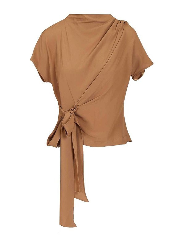 FEDERICA TOSI: Blusen - Bluse - Beige