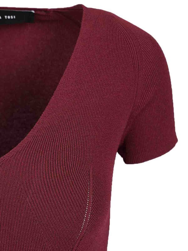 FEDERICA TOSI buy online Knielanges Kleid - Dunkelrot