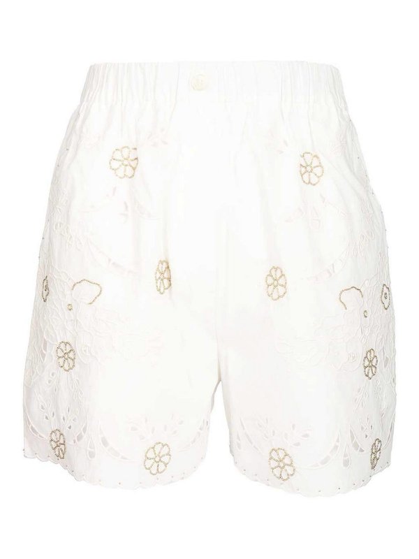 FORTE FORTE: Hosen Shorts - Shorts - Weiß