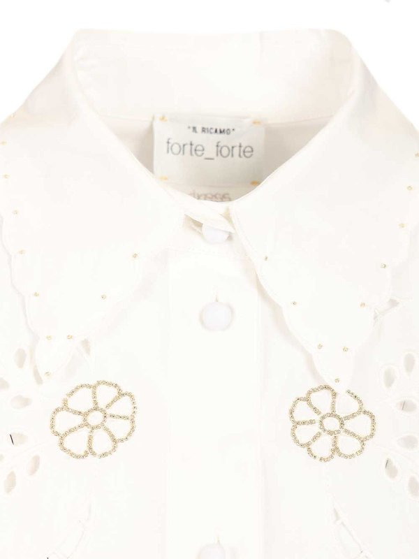 Hemd - Weiß shop online: FORTE FORTE