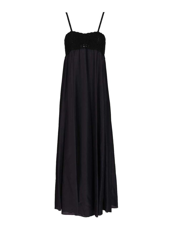 FORTE FORTE: Knielange Kleider - Knielanges Kleid - Blau