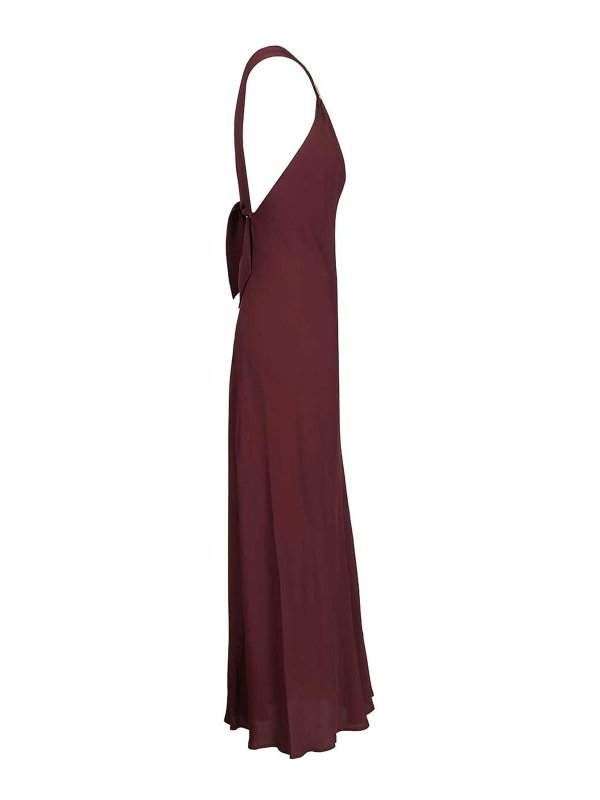 The Best Shops FORTE FORTE: Knielange Kleider - Knielanges Kleid - Dunkelrot