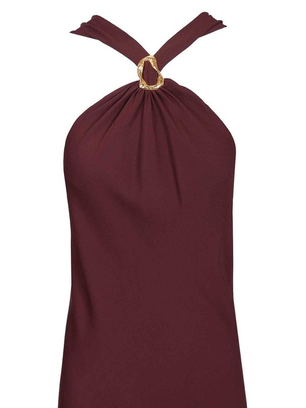 Knielanges Kleid - Dunkelrot shop online: FORTE FORTE