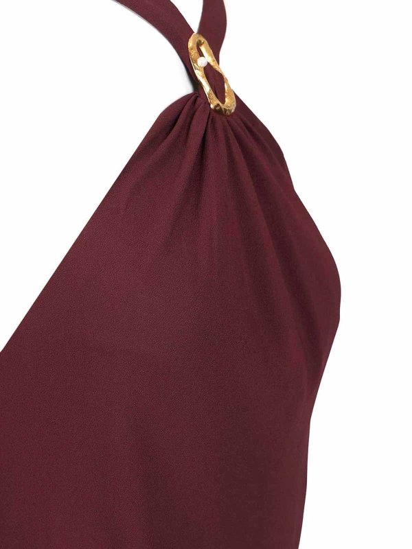 FORTE FORTE buy online Knielanges Kleid - Dunkelrot