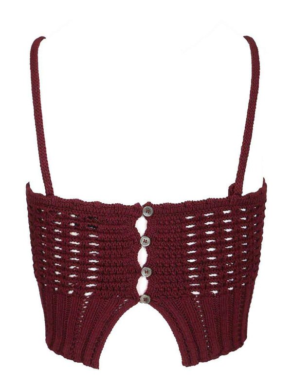 FORTE FORTE: Tops und Tank Tops online - Top - Dunkelrot