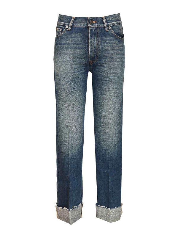 Mauro Grifoni: Jeans Rectos - Vaqueros Rectos - Azul