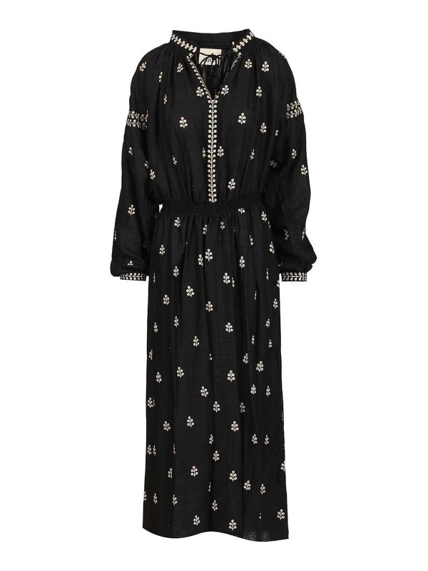ISABEL MARANT: ニーレングスドレス - 膝丈ドレス - 黒