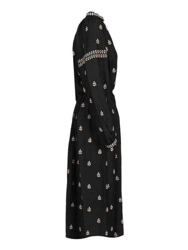 膝丈ドレス - 黒 shop online: ISABEL MARANT