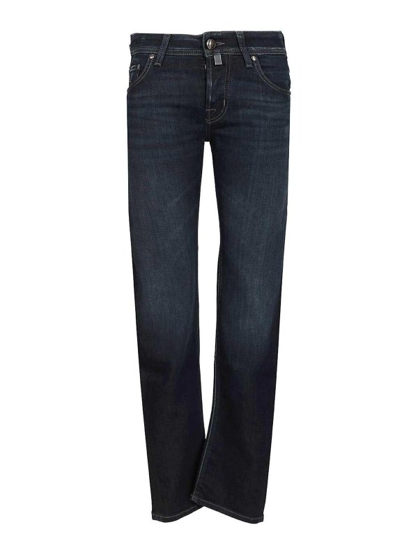 JACOB COHEN: Straight Leg Jeans - Straight Leg Jeans - Blau