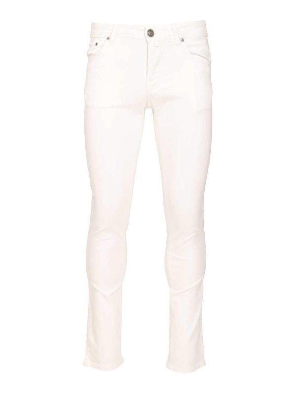 JACOB COHEN: Straight Leg Jeans - Straight Leg Jeans - Weiß