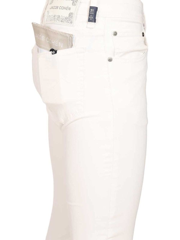 The Best Shops JACOB COHEN: Straight Leg Jeans - Straight Leg Jeans - Weiß