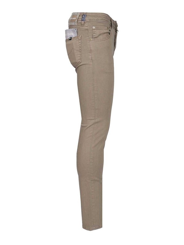 The Best Shops JACOB COHEN: Straight Leg Jeans - Straight Leg Jeans - Beige