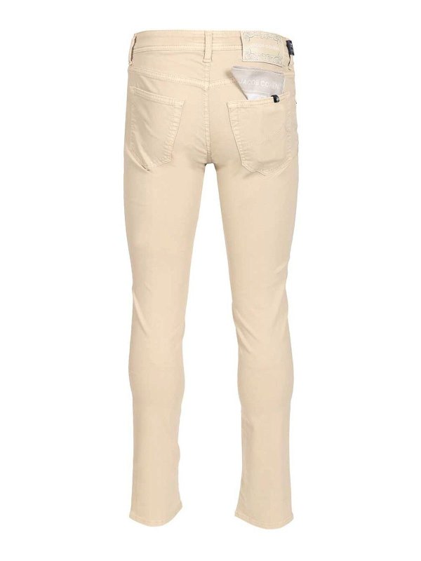 JACOB COHEN: Straight Leg Jeans online - Straight Leg Jeans - Beige