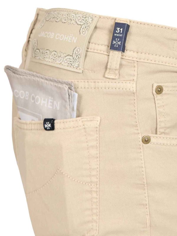 Straight Leg Jeans - Beige shop online: JACOB COHEN