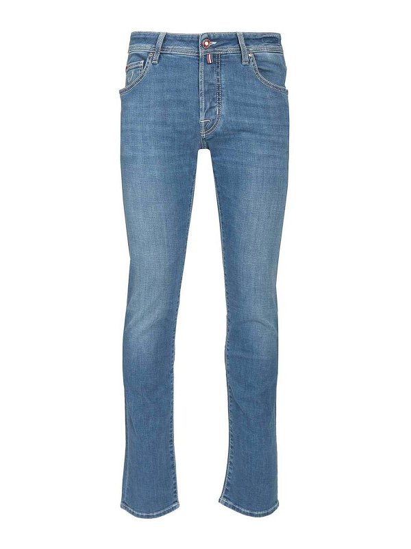 JACOB COHEN: Straight Leg Jeans - Straight Leg Jeans - Hellblau