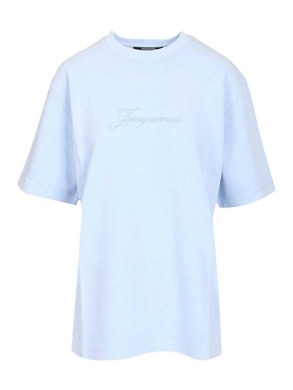 JACQUEMUS: T-shirts - T-Shirt - Blau
