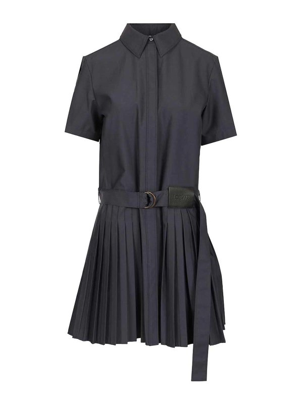 LOEWE: short dresses - Pleated Dress
