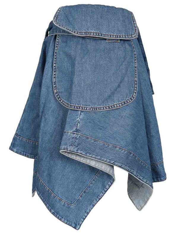 Denim Cargo Skirt shop online: LOEWE