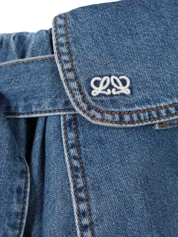 The Best Shops LOEWE: Denim Cargo Skirt