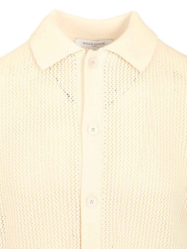 Cardigan - Weiß shop online: MAISON KITSUNÉ