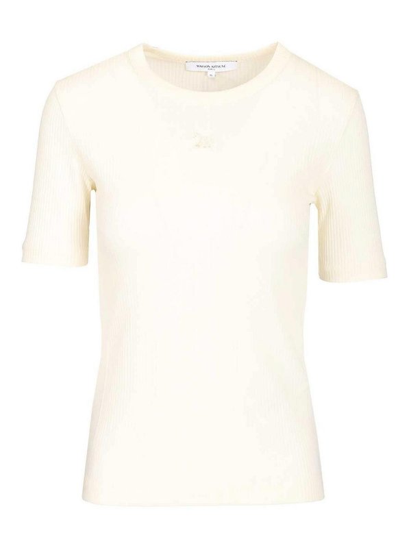 MAISON KITSUNÉ: Camisetas - Camiseta - Blanco
