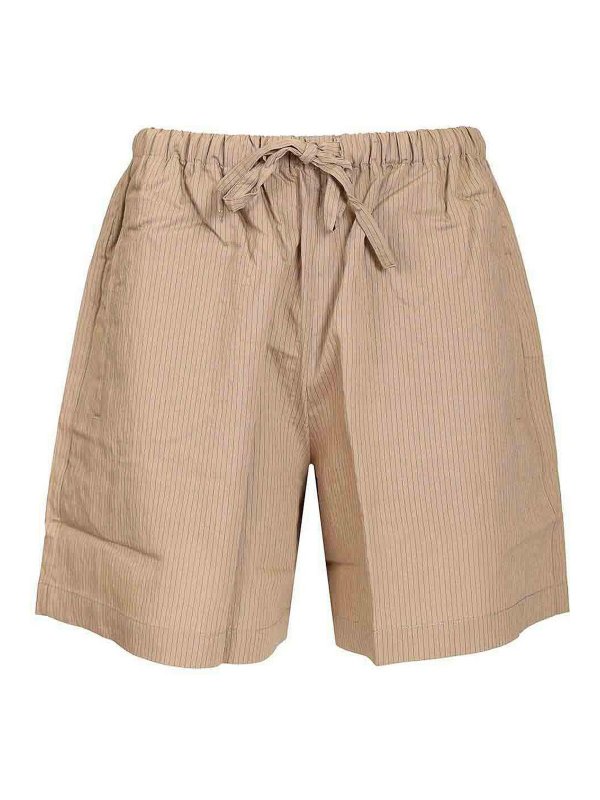 MAISON KITSUNÉ: pantaloni shorts - Pantaloncini A Righe