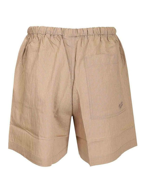 MAISON KITSUNÉ: pantaloni shorts online - Pantaloncini A Righe