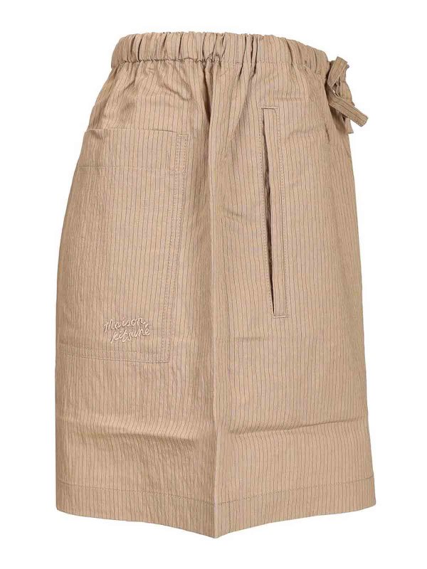 The Best Shops MAISON KITSUNÉ: pantaloni shorts - Pantaloncini A Righe