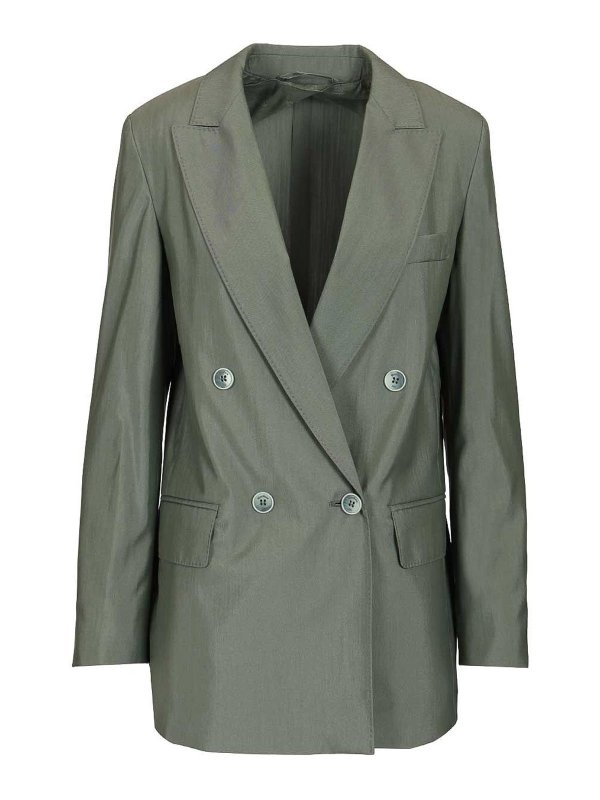 Max Mara: blazers - Double-Breasted Blazer