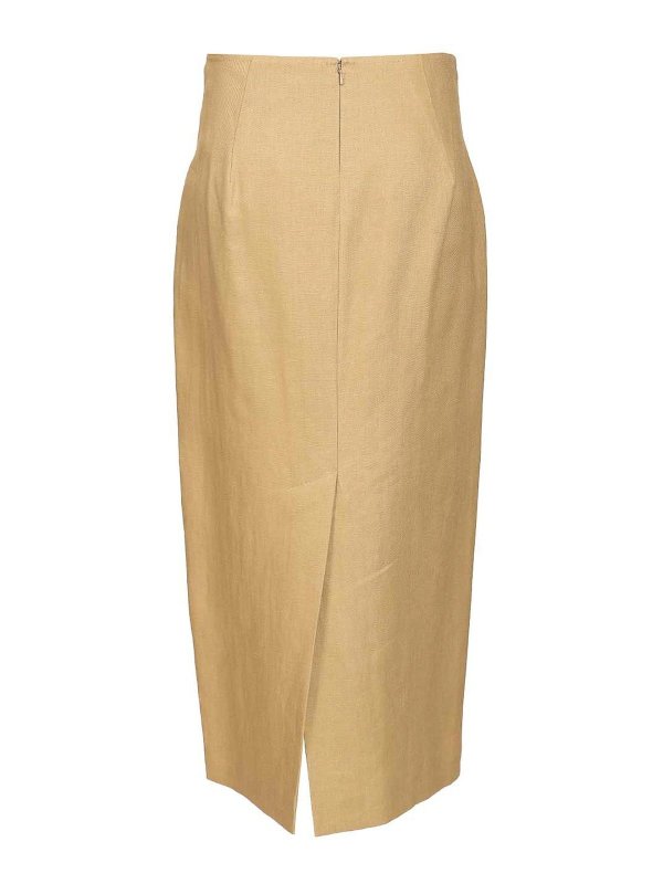Max Mara: Faldas media pierna y semilargas online - Falda Semilarga - Beis