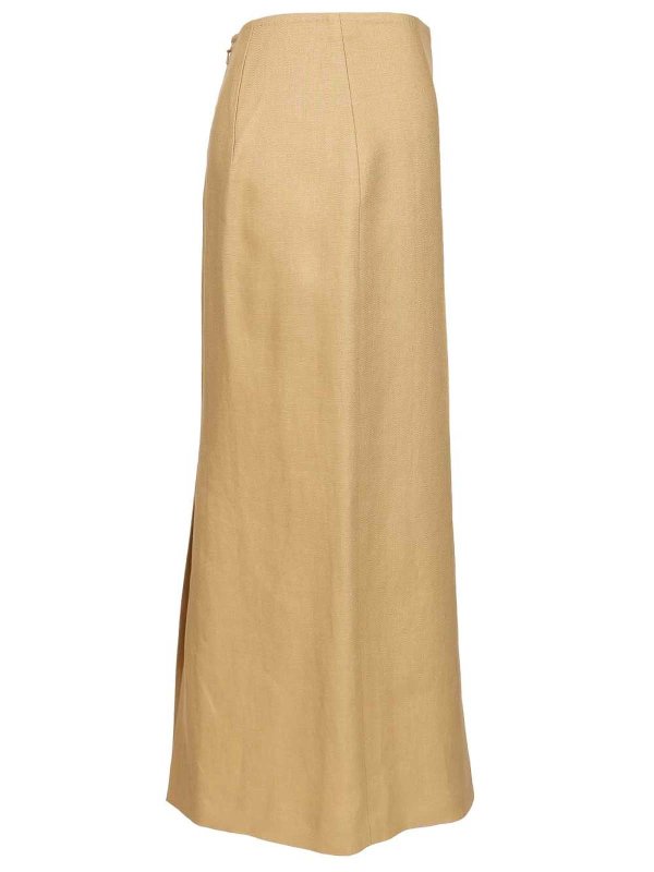 The Best Shops Max Mara: Faldas media pierna y semilargas - Falda Semilarga - Beis