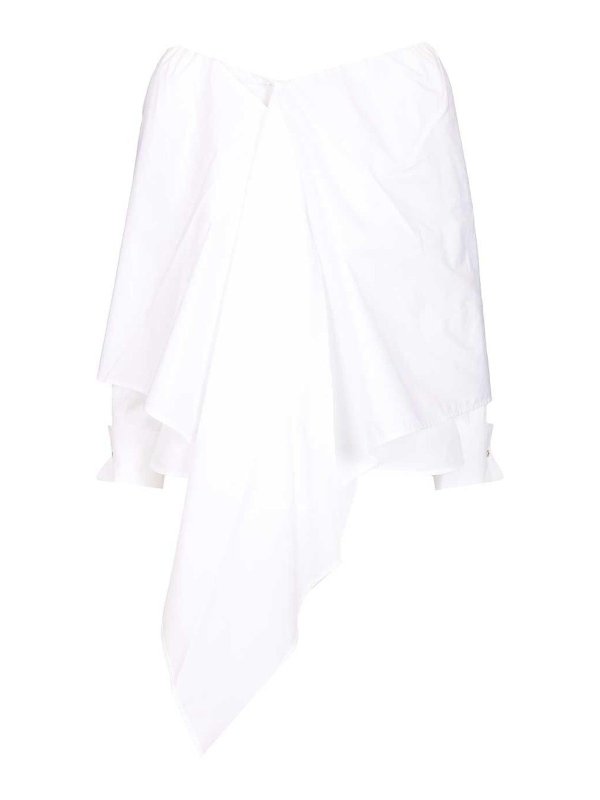 Max Mara: Blusen - Bluse - Weiß